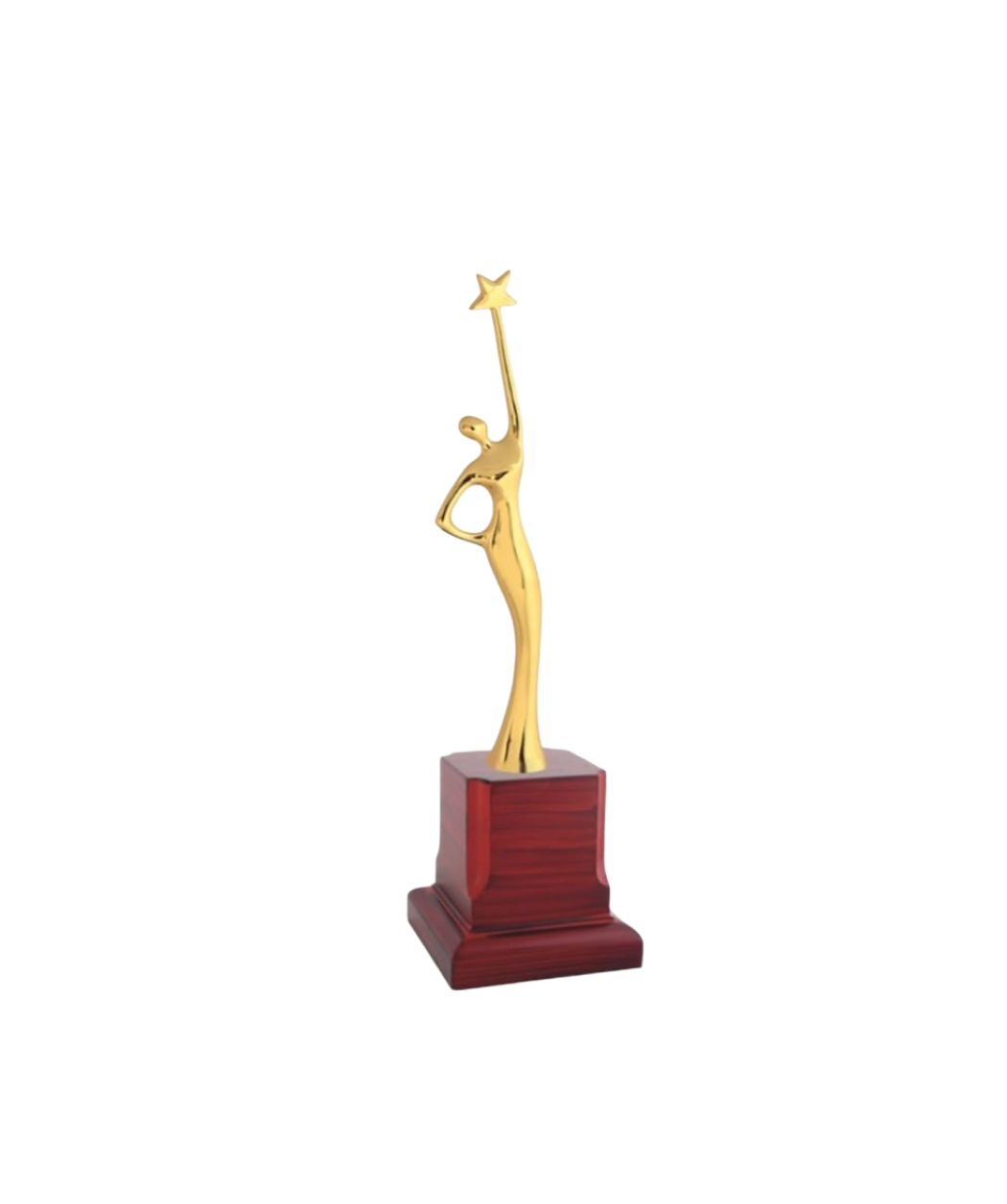 MG-TM37 - Golden Trophy with a Lady and a Star (Only Lady with Star) (MOQ - 50 Pcs)