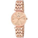 Rose Gold Dial Premium Wrist Watch for Women