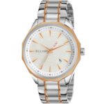 Elliot White Dial Analog Leather Strap Wrist Watch For Men