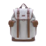 Elliot Oxford Series Grey Vegan Leather Laptop Backpack