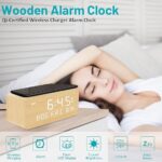 Tuskon Wooden Alarm Clock