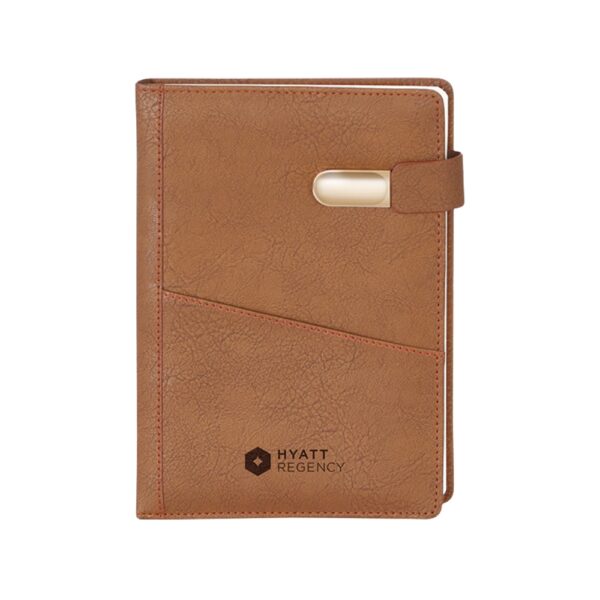 A5 Hard Cover Notebook – Swede Leather Finish