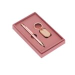 Premium 2 in 1 Gift Set with Stylish Metal Pen & Durable Keychain