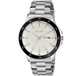 Silver Premium Wrist Watch for Men with Day & Date Function