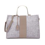 Walrus Fusion III Series Grey Vegan Leather Women Tote Handbag