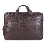 Elliot Animal Series Brown Vegan Leather 15.6 Inch Laptop Messenger Bag