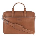 Laptop Bag Elliot Veteran II Series – Brown Synthetic Leather Laptop Bag (15.6")