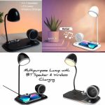 Chronicle – Retro Table Lamp with Bluetooth Speaker & Wireless Charging