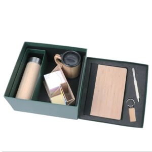 Combo Gift Set – 6 in 1 Premium Corporate Gift Box with Desk Cube