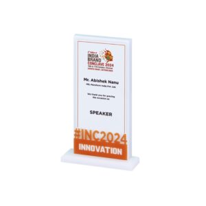Premium Acrylic Trophy Award (L:10.5" X W:4.75") – Elegant Recognition Trophy