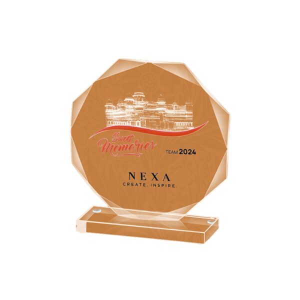 Premium Glass Trophy Award (L:6.5" X W:6") – Elegant Recognition Trophy