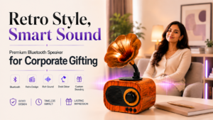 Retro Bluetooth Speaker – A Premium Corporate Tech-Gift