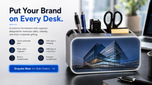 Put Your Brand on Every Desk: Why Custom LED Desk Organizers Make Powerful Corporate Gifts